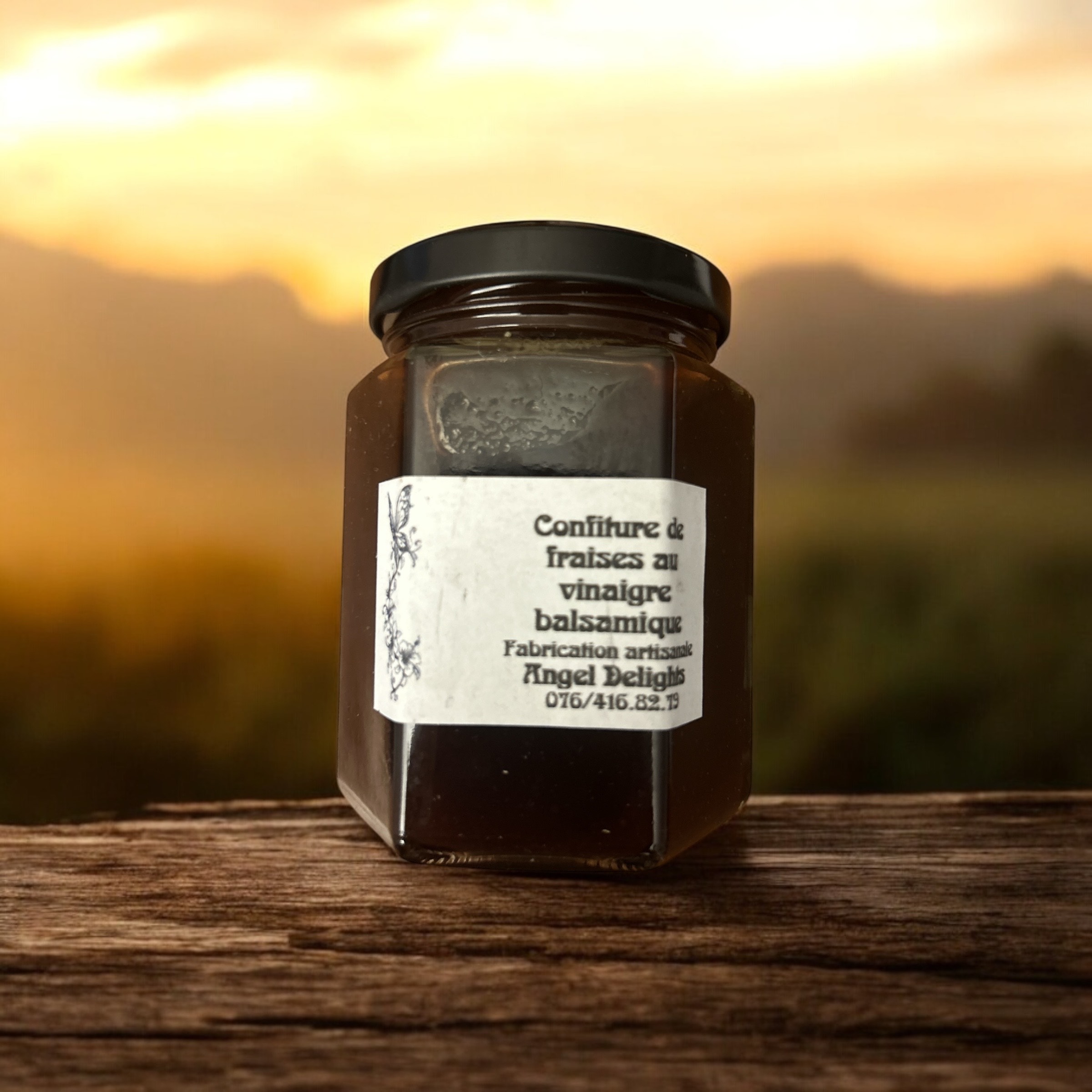 Confiture "Fraises au vinaigre balsamique" 275 ml