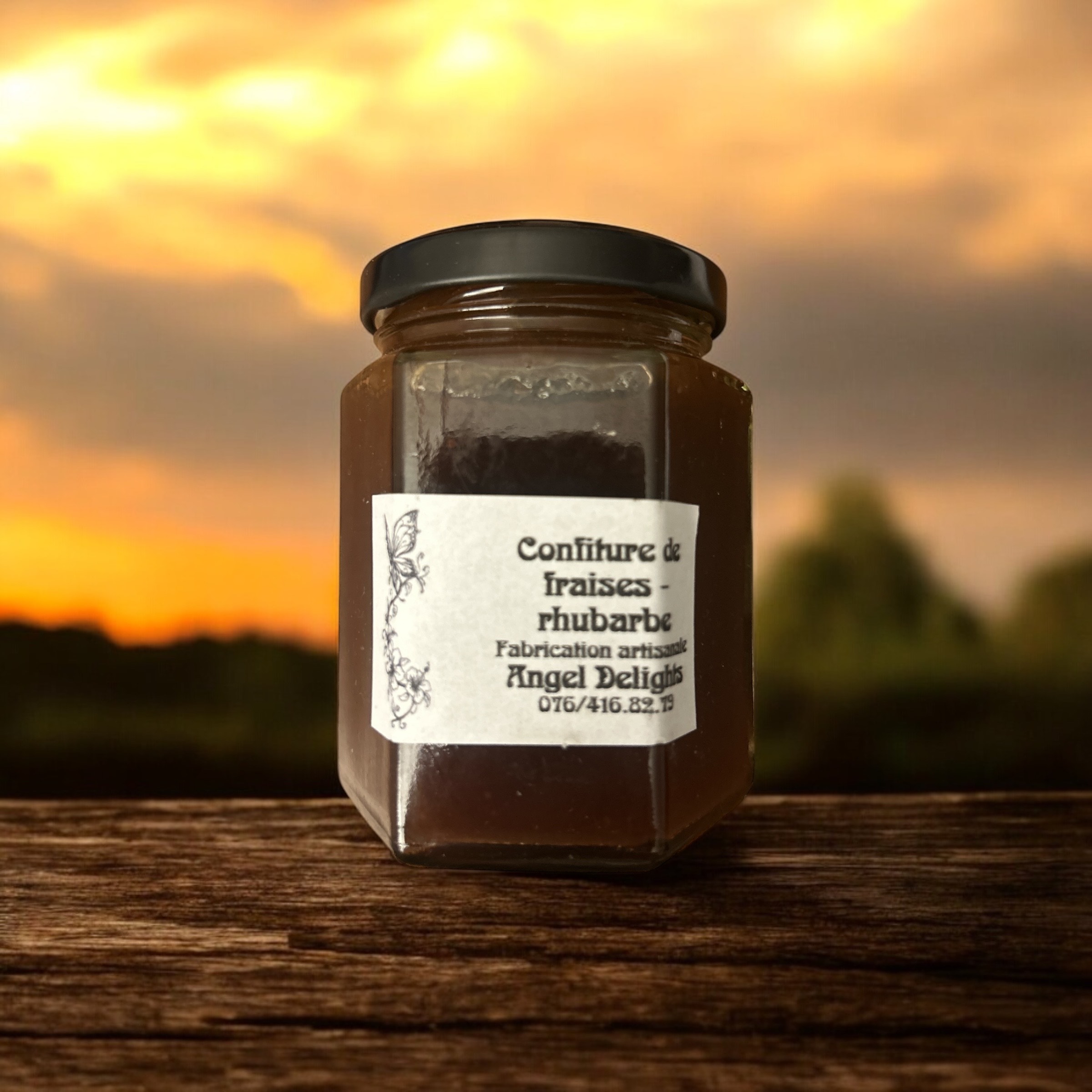 Confiture "Fraises rhubarbe" 275 ml