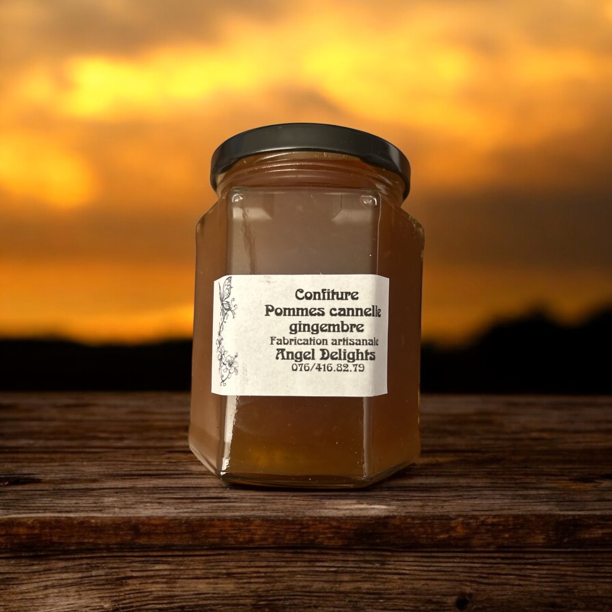 Confiture "pommes cannelle gingembre " 110 ml