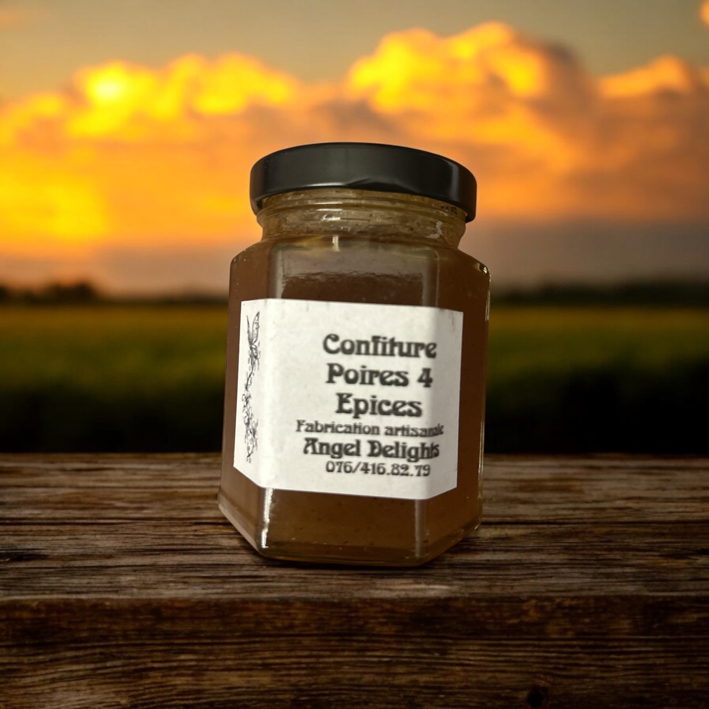 Confiture "poires 4 Epices" 195 ml