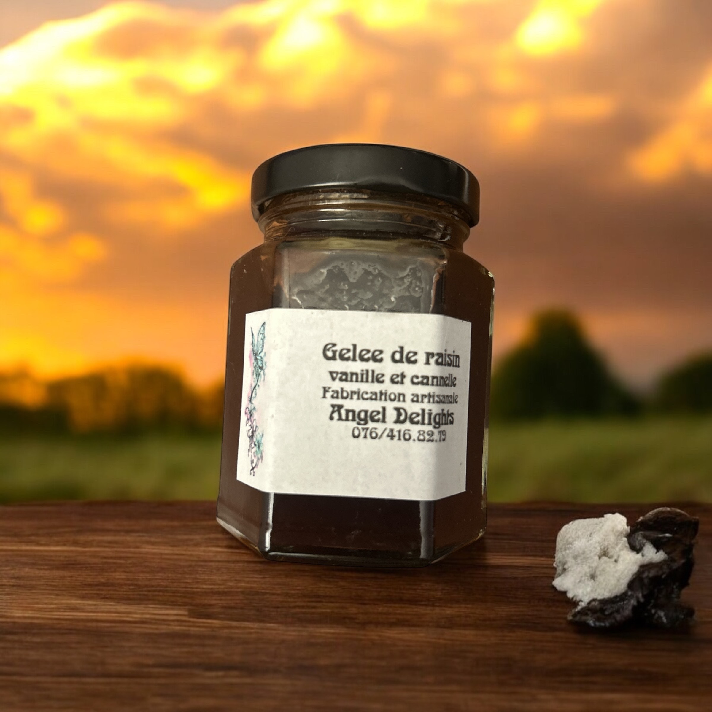 Gelée de "raisin vanille et cannelle" 110 ml