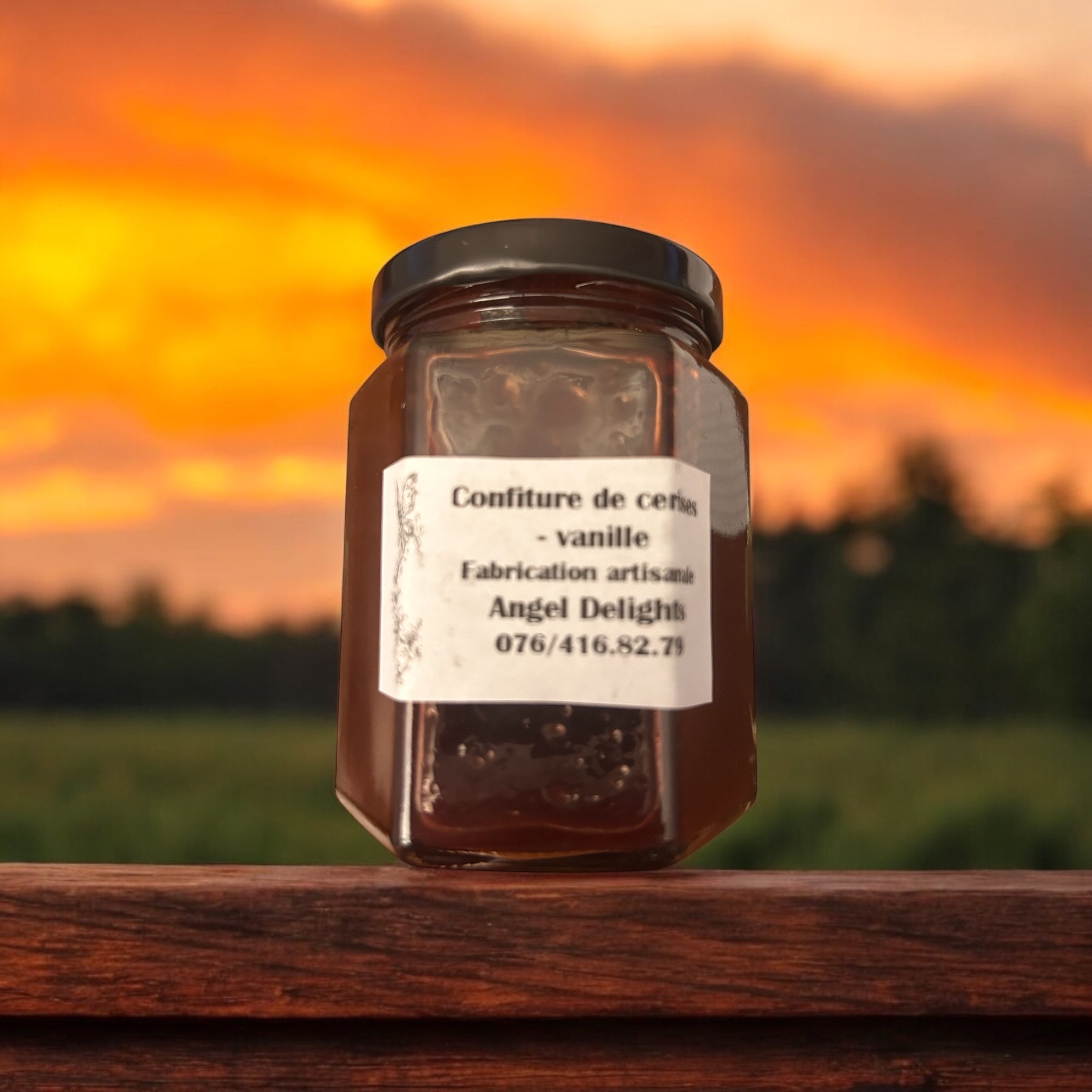 Confiture de "cerises vanille"  275  ml