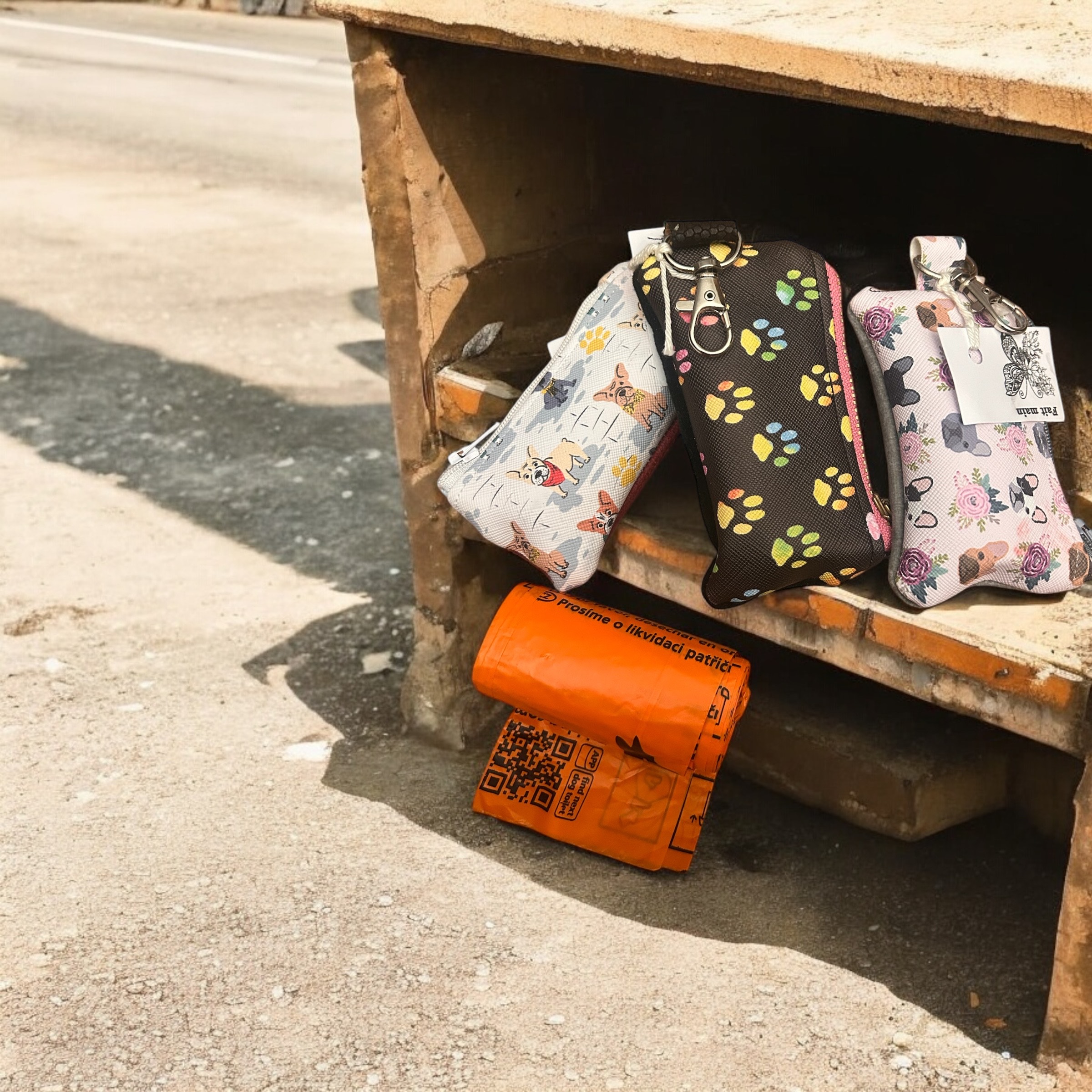 Pochette pour sac à déjections canines