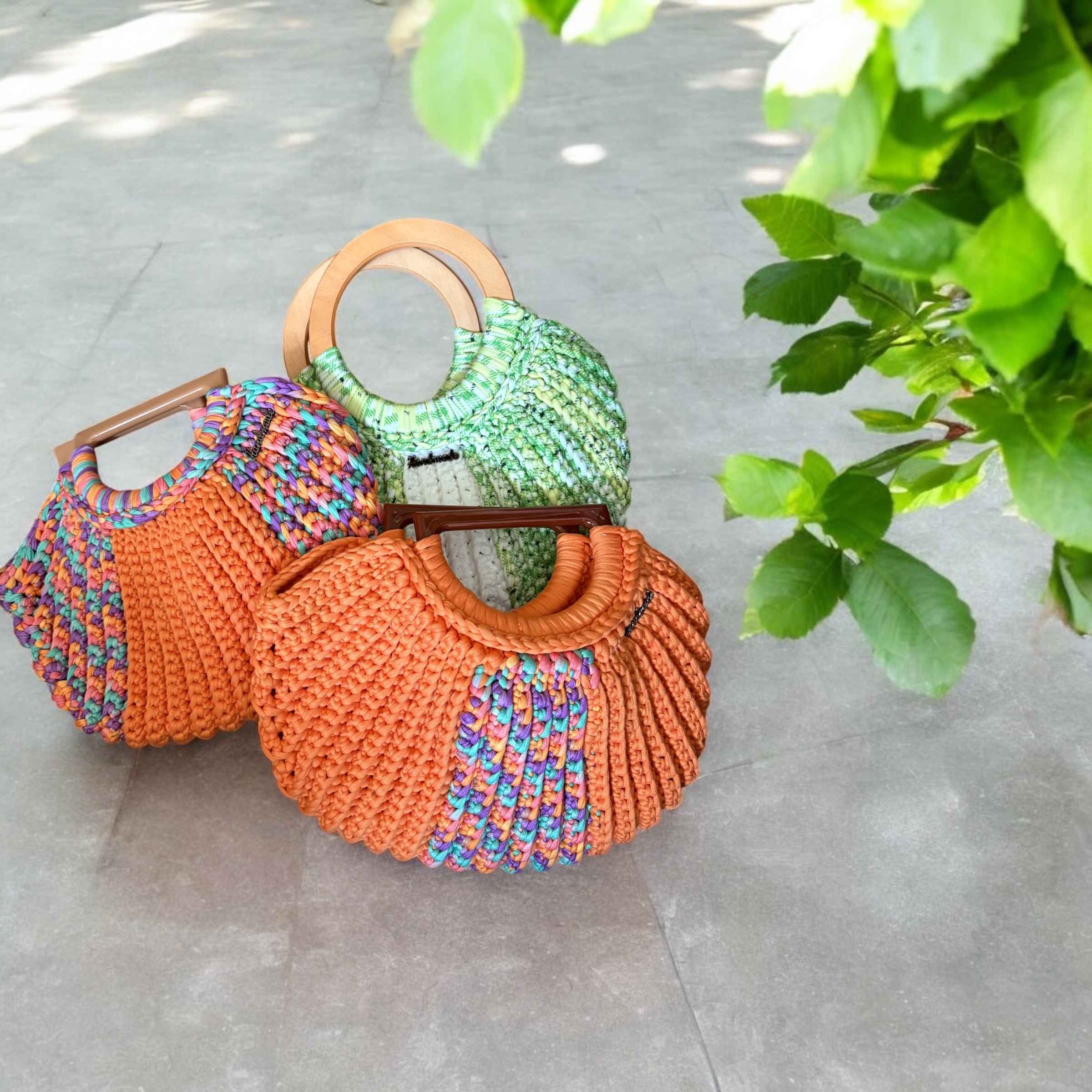 Sac à main "coquillage" au crochet