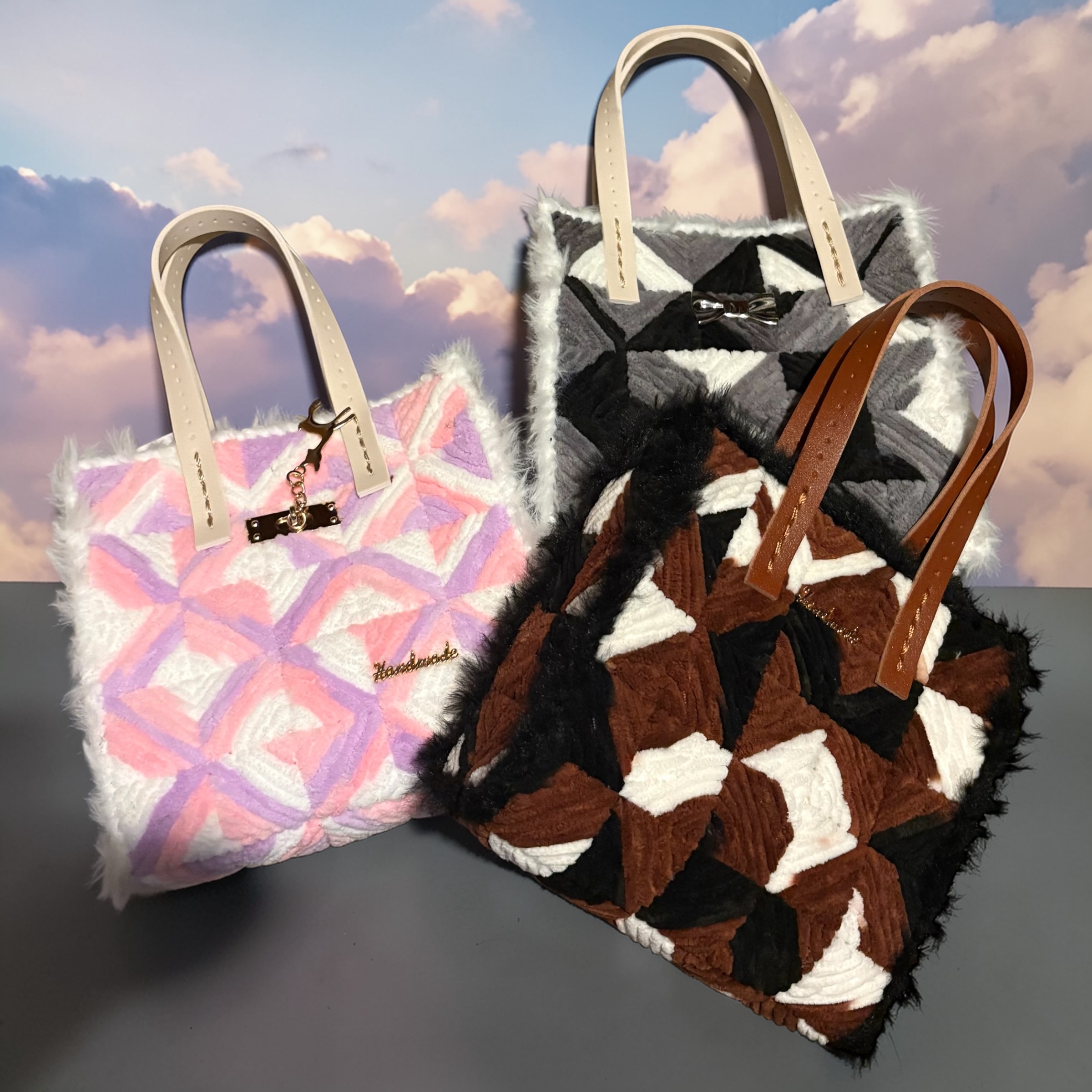 Sac à main avec poignée en cuir